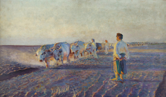 Plowing in the Ukraine by Leon Wyczółkowski