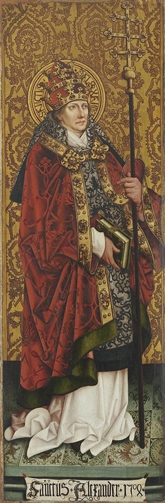 Pope Saint Alexander (exterior left) by Ulmer Meister von 1504