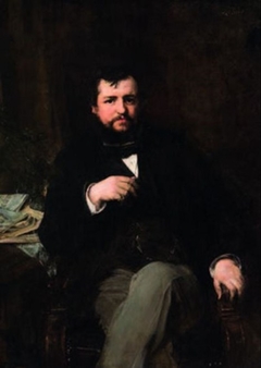 Portrait d'Ernest Hoschedé by Paul-Jacques-Aimé Baudry