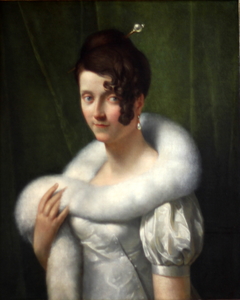 Portrait de jeune femme au boa by François Gérard