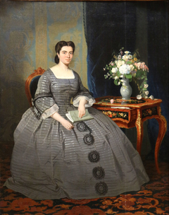 Portrait de Madame Alphonse Coste-Reboulh, née Dussau (1834-1914) by Jean Jalabert