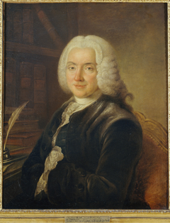 Portrait du président Charles-Jean-François Hénault (1685-1770), magistrat, membre de l'Académie française by Claude Pougin de Saint Aubin