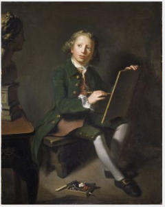 Portrait of a Boy (Horace Hone), Sketching by Nathaniel Hone the Elder