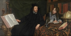 Portrait of a Theologue and his Secretary by Jacob van Oost