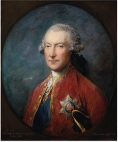 Portrait of Hugh Smithson (Percy), Ist Duke of Northumberland (1714-1786), former Lord Lieutenant of Ireland by Thomas Gainsborough