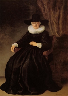 Portrait of Maria Bockenolle (Wife of Johannes Elison) by Rembrandt