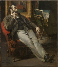 Portrait of Nathaniel Hone (1831-1917), Artist by Édouard Brandon