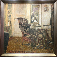 Portrait of Thaddeus Natanson in chair by Édouard Vuillard