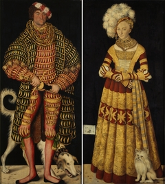 Portraits of Henry IV of Saxony and Catherine of Mecklenburg by Lucas Cranach the Elder