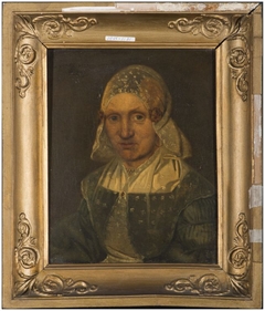 Portret van een onbekende vrouw by Hendrik Schaaff