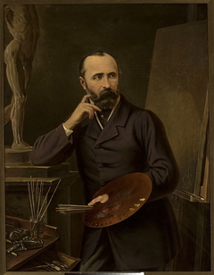 Posthumous portrait of Joseph Simmler by Franciszek Mielnicki