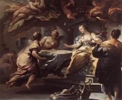 Psyche Served by Invisible Spirits by Luca Giordano