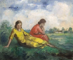 Resting Girls by Béla Iványi-Grünwald