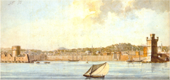 Rhodes, the Old Harbour by Thomas Hope