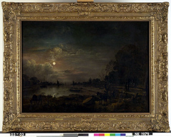 Riviergezicht met maanlicht by Aert van der Neer