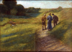 Road to Emmaus by Fritz von Uhde