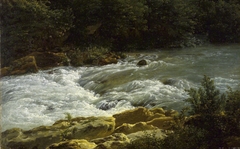 ''Running Stream at San Cosimato'' by Jean-Joseph-Xavier Bidauld