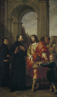 Saint Gaetano Refuses Offerings from Count Antonio Caracciolo d’Oppido by Andrea Vaccaro