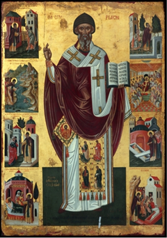 Saint Spyridon with Scenes from his Life (Tzanes) by Emmanuel Tzanes