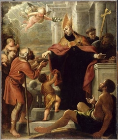 Saint Thomas of Villanova Giving Alms by Mateo Cerezo