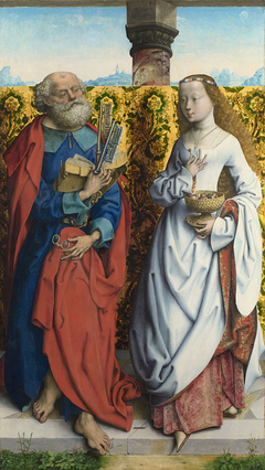 Saints Peter and Dorothy by Master of the Saint Bartholomew Altarpiece