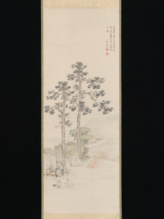 Sampling Tea beneath the Wu Trees by Chikutō Nakabayashi