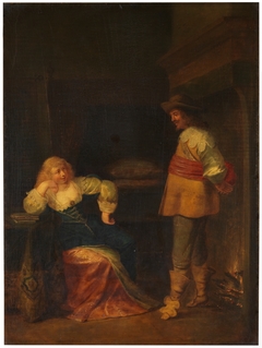 Scene with soldier by Christoffel Jacobsz van der Laemen