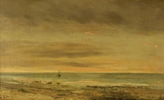 Seapiece at Honfleur by Gustave Courbet