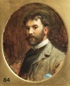 Self Portrait - Sir Luke Fildes - ABDAG002557 by Luke Fildes