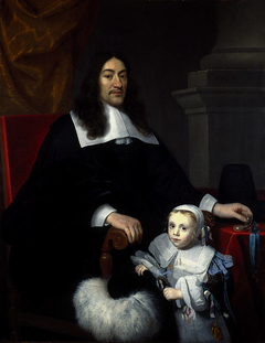 Sir William Davidson of Curriehill, 1615 / 1616 - 1689. Conservator of the Staple at Veere (with his son Charles) by Abraham Lambertsz van den Tempel