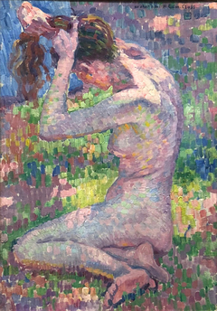 Sitzender Akt by Théo van Rysselberghe