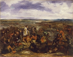 Sketch for the Battle of Poitiers by Eugène Delacroix