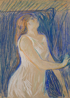 Sketch of the Model Posing by Edvard Munch