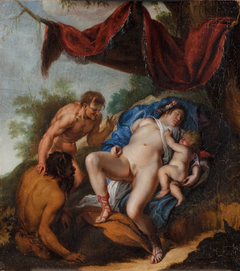 Sleeping Venus with Cupid Watched by Satyrs by Peter Paul Rubens