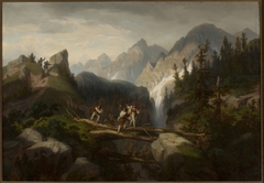 Smugglers in the Tatra Mountains by Alfred Schouppé