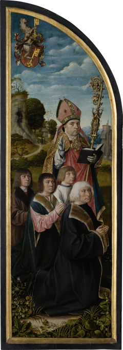 St Nicholas with Donors by Master of Frankfurt