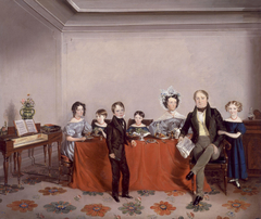 Stanley Lees Giffard and his family by Anonymous