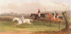 Steeplechasing: The Brook by William Joseph Shayer