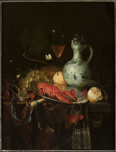 Still life with a watch by Nicolaes van Gelder