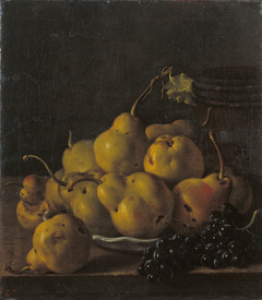 Still Life with Pears and Grapes by Luis Egidio Meléndez