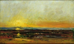 Sunset on the Sea Coast by Charles-François Daubigny