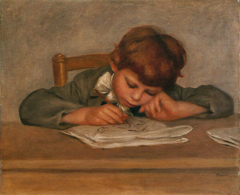 The Artist's Son, Jean, Drawing by Auguste Renoir