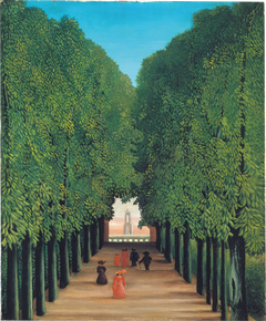 The Avenue in Saint-Cloud Park by Henri Rousseau