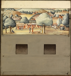 The Cultivation of Raspberries (mural study, Hopkins, Minnesota Post Office) by David Granahan