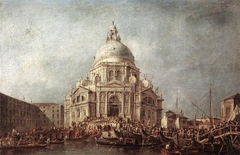 The Doge at the Basilica of La Salute by Francesco Guardi