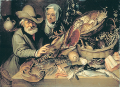 The fish stall by Bartolomeo Passarotti