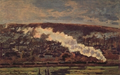 The Goods Train by Claude Monet