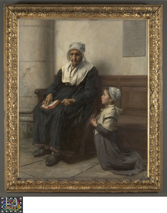 The grandmother by Léon Augustin Lhermitte