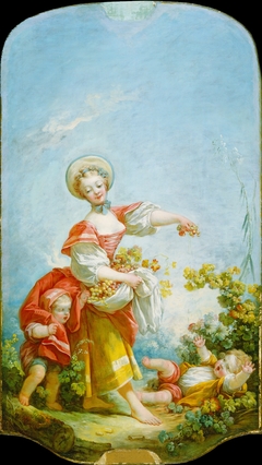 The Grape Gatherer by Jean-Honoré Fragonard