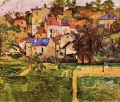 The hermitage at Pontoise by Paul Cézanne